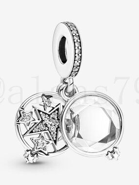 Pandora Magnified Star Double Dangle Charm